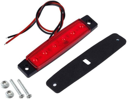 ya 13 9.15 baidi 2 Pcs Truck Side Light Red Tail Lights Signal for Trucks Trailer Led