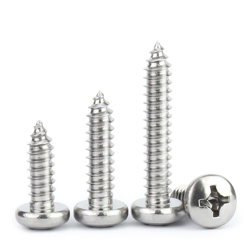 ya 16 10.20 baidi M1-M3.5 Thread Dia A2 Stainless Steel Phillips Pan Head Self Tapping Wood Screws