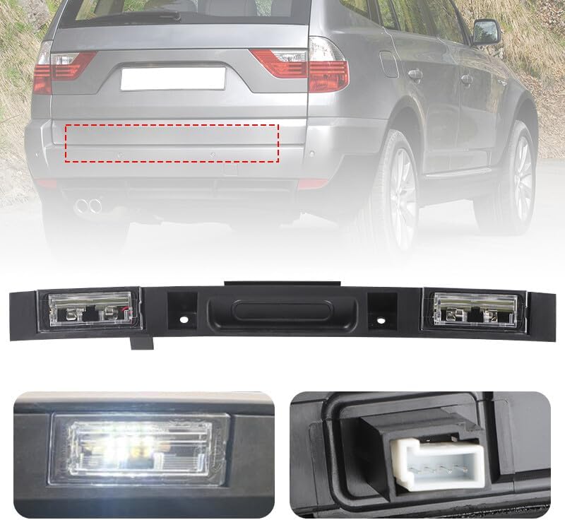 ya 4 8.10 Trunk Lid Grip Assembly with Key Button 51133403611 Fit for BMW X3 E83 2004-2010
