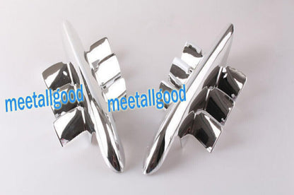 ya 6 8.24 baidi 2X Chrome Premier Shark Gills Trim ABS for Honda Goldwing 1800 GL1800 2001-2011