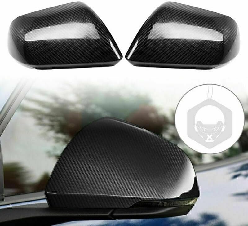ya 11 9.14 baidiCarbon Fiber Side Mirror Covers for Ford 2015-2020 for Mustang W/O LED SIGNAL