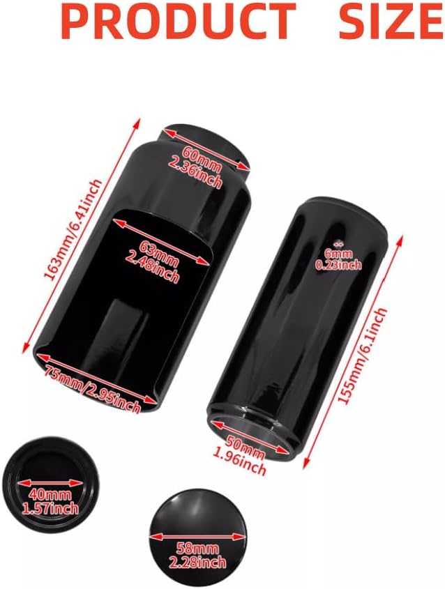 ya 4 8.14 Black full fork protective cover suitable for Harley Softail Street Bob FXBBS114 FXBB 107 2018-2023