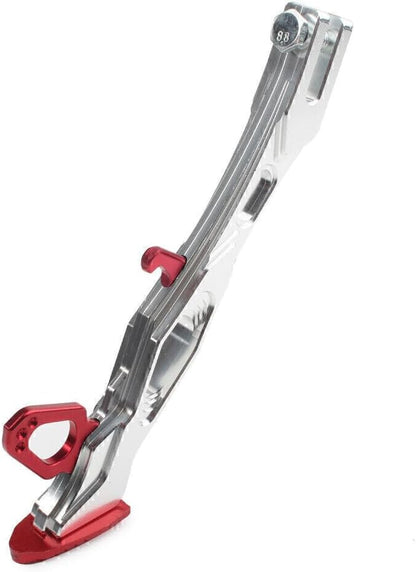 ya 2 8.15 CNC Red Foot Side Stand Support Leg Kickstand Fit Motorcycle Universal
