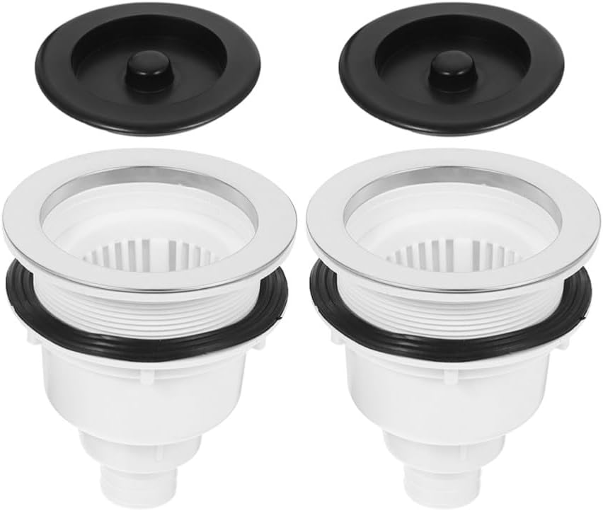 ya 14 9.20 baidi 2 Sets Hair Shampooing Device Bathroom Sink Drain Plug Strainer Catcher-1