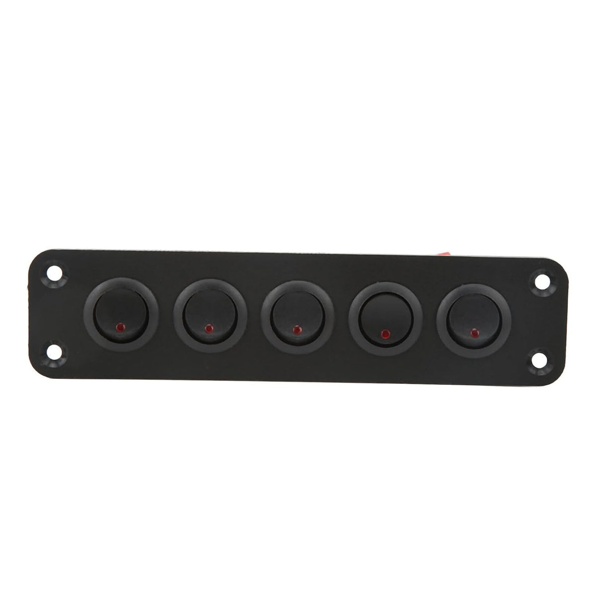 ya 5 8.10 Hot Switch Panel 5 Gang Light Rocker Switched Red Lighting 12V 16A for Boat