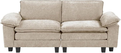 ya 28 10.13 baidi 1pc Loveseat,Chenille Modern Style Upholstery,For Living Room Taupe