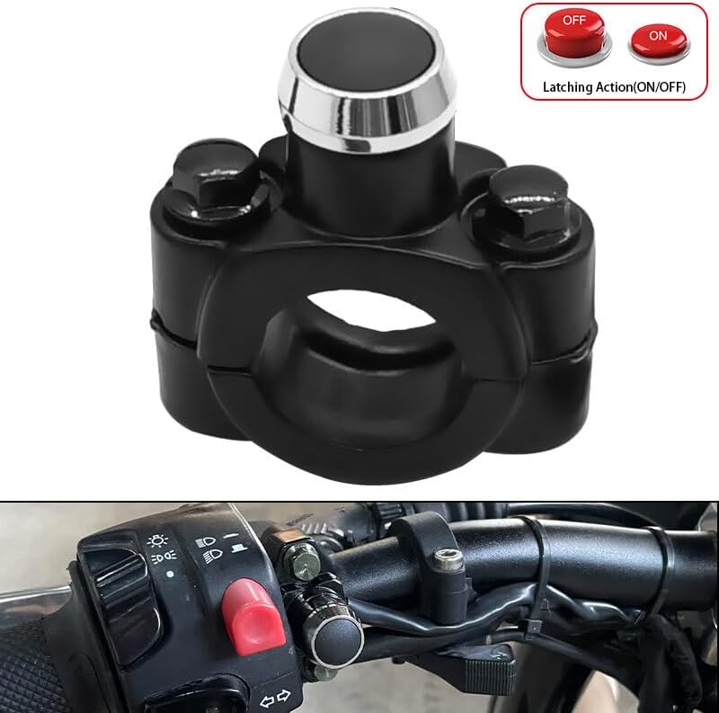 ya 4 8.24 baidi 7/8 Handlebar Motorcycle Switch On Off Push Button Headlight Fog Spot Universal