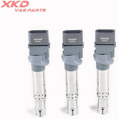 ya 9 10.24 3.2L 3Pcs Ignition Coils Fit for VW for Passat Touareg for Audi A3 Q7 BDB BMJ 022905100H