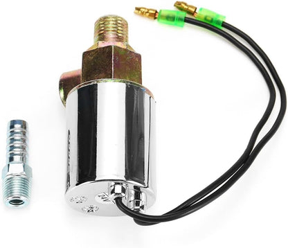 ya 12 10.8 baidi Air Horn Electric Solenoid Valve Heavy Duty 1/4 NPT Chrome 12V 24V Train Truck