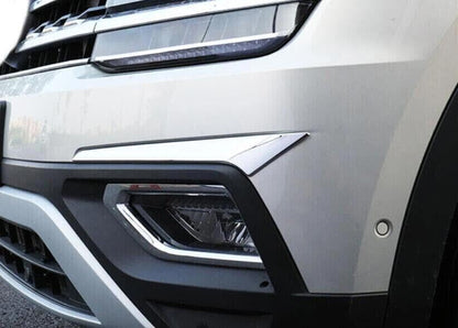 ya 11 9.14 zhengce Automatic Chrome Front Fog Lamp Cover Trim Molding Fits for VW Atlas 2018-2