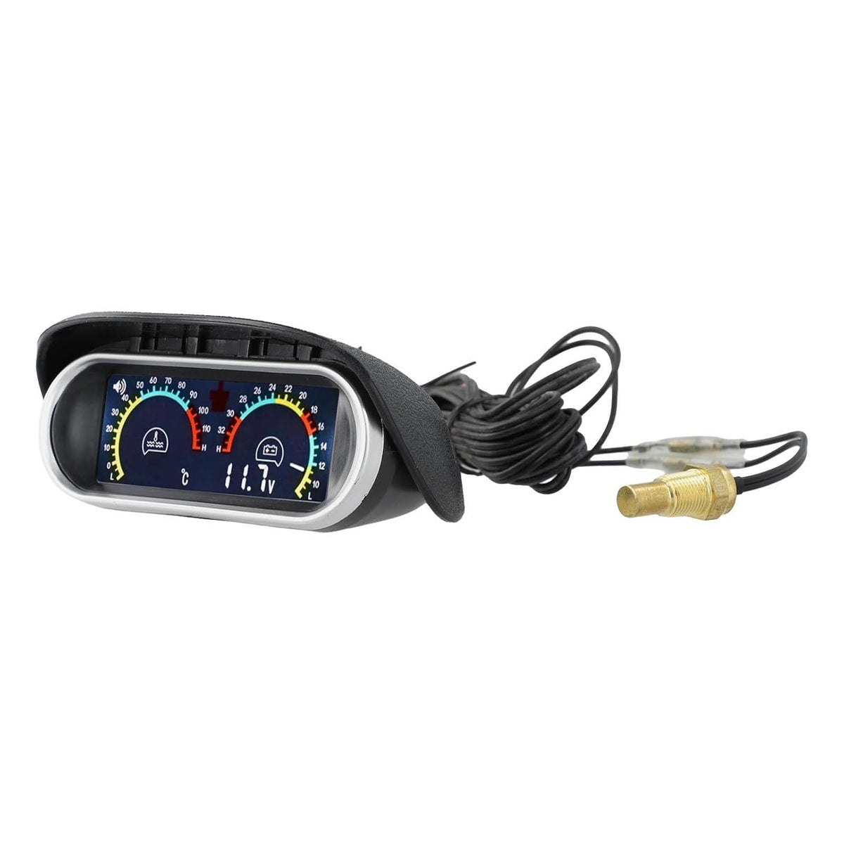 ya 23 10.7 baidi Car Water Temp Gauge with Digital LCD Display and Voltage Meter Sensor