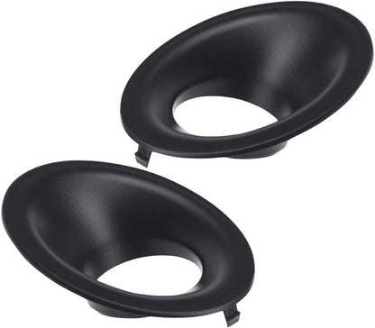 ya 9 10.24 2X Front Fog Light Lamp Cover Bezel Black Left+Right for Challenger 2015-2020