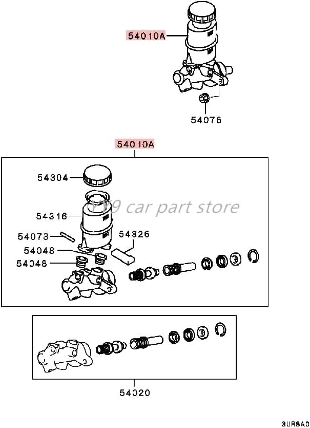 ya 7 8.24 baidi Brake Master Cylinder Assy fit for Mitsubishi for Pajero IO Montero for Mini 4WD H66 77W