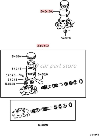 ya 7 8.24 baidi Brake Master Cylinder Assy fit for Mitsubishi for Pajero IO Montero for Mini 4WD H66 77W