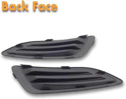 ya 10 9.16 zhengce 1Pair Front Fog Light Lamp Grille Cover Bezel w/o Hole for Ford Fiesta 2013