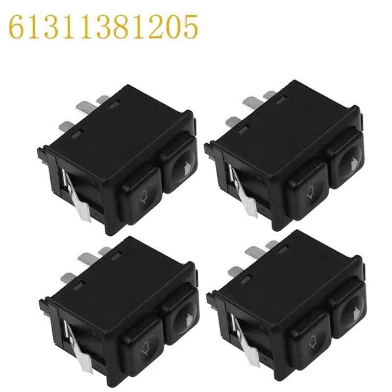 ya 5 8.10 Set of 4 Illuminated Power Window Switch for BMW E23 E24 E28 E30 61311381205