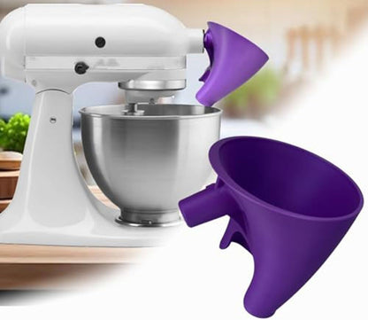ya 14 9.20 baidi Funnel for Kitchen Aid Mixer with 30 De Inclined Opening for Guided Pour-1
