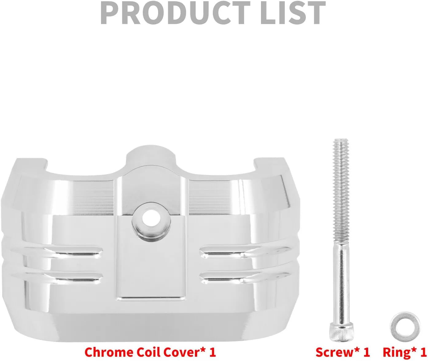 ya 5 8.24 baidi Chrome CNC coil protective cover suitable for Harley Softail Breakout Street Fat Bob 2018-2024