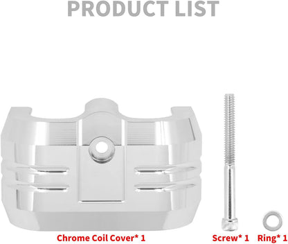 ya 5 8.24 baidi Chrome CNC coil protective cover suitable for Harley Softail Breakout Street Fat Bob 2018-2024