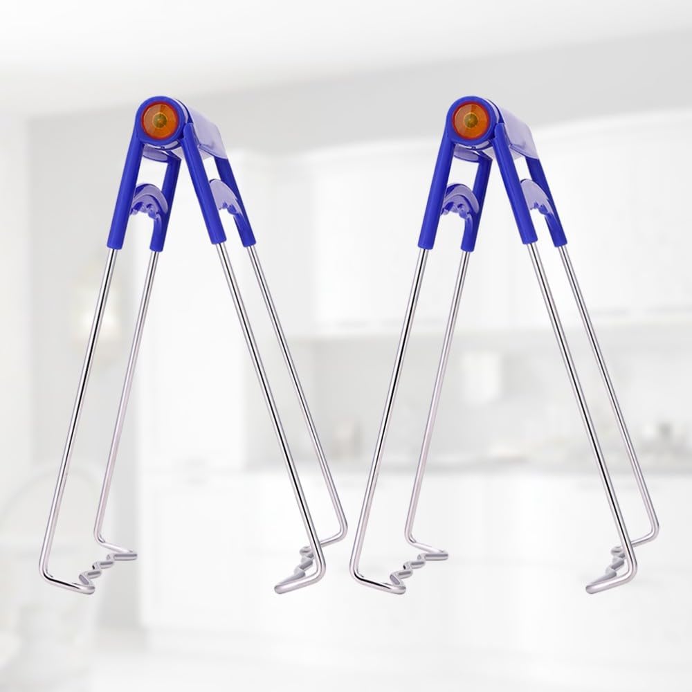 ya 14 9.20 baidi 2 Pcs Dish Pan Clip Pot Gripper Handle Hot Dish Lifter Hot Dish Clip-1