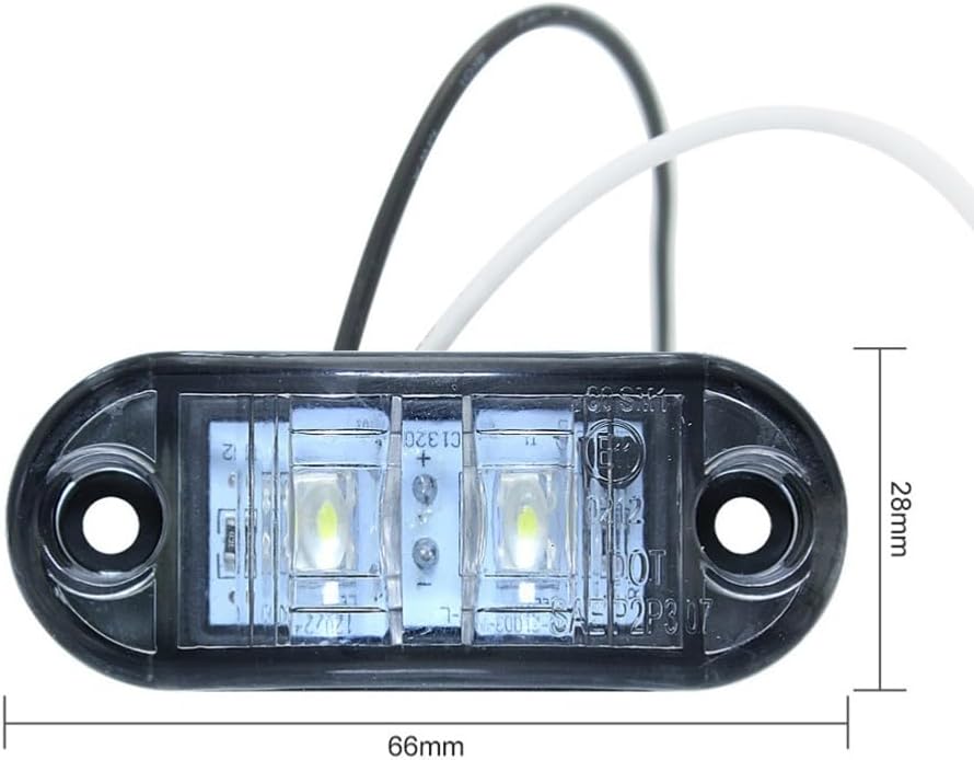 ya 13 9.15 baidi 2Pcs Rear Light Dual Color High Brighness Lamp Turning Signal Indicator Light
