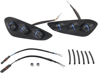 ya 10 9.16 zhengce Integrated Tail Light Rear Turn Signal Light Blue for BMW S1000RR 2023 2024
