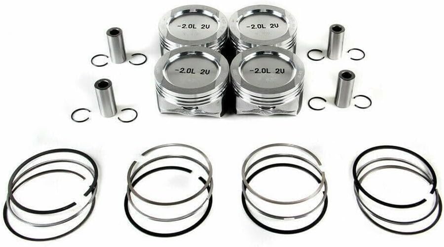 ya 4 8.14 Piston & Rings Set for VW for JETTA for Bora for Golf MK4 for Passat B5 Beetle 2.0 85KW