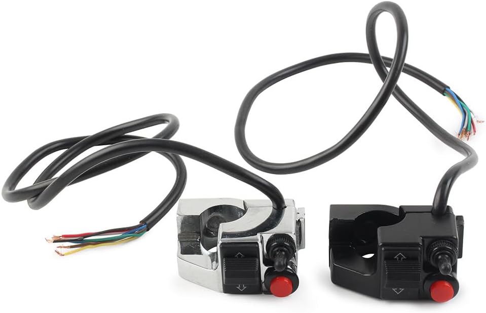 ya 4 8.14 Motorcycle Switch Handlebar Mount Button Horn Turn Signal Fog Light Headlight
