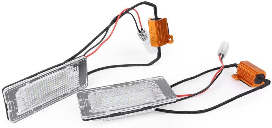 ya 13 9.15 baidi 2pcs 18LED No Error License Plate Lights for VW Touran Touareg Polo Jetta 2
