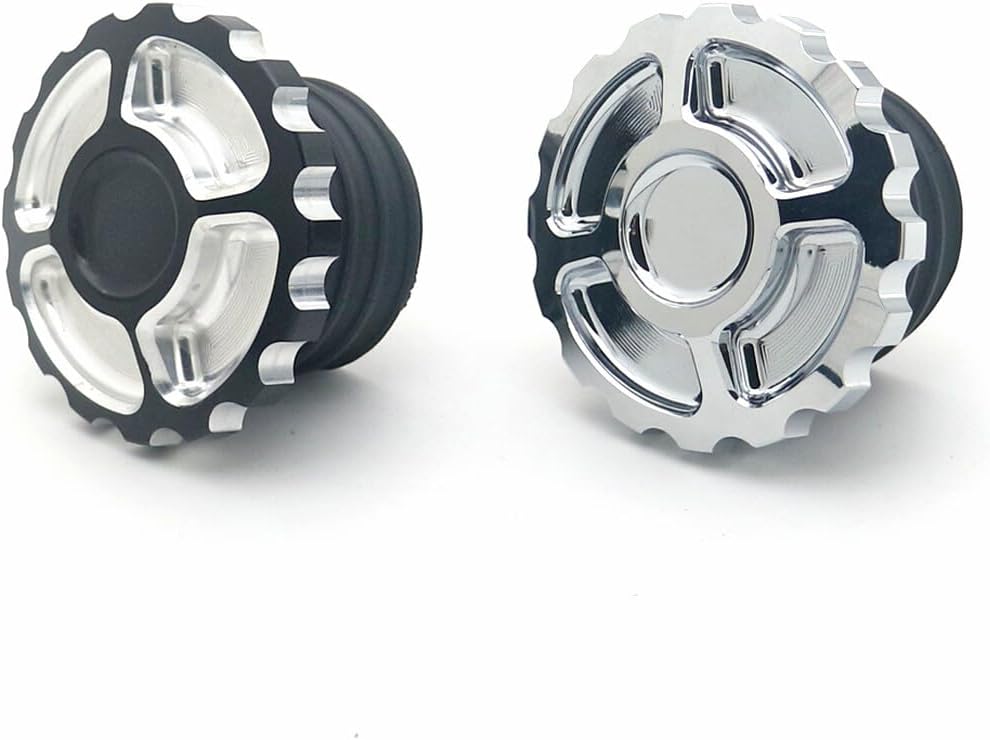 ya 9 10.24 CNC Edge Cut Vented Gas Tank Cap Fuel Cap for Harley Sportster XL Dyna Touring
