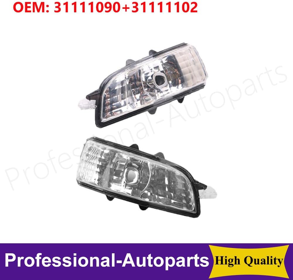 ya 11 9.14 baidi31111090 31111102 Pair of Left+Right Turn Signal Light for Volvo C30 S40 S60 S80