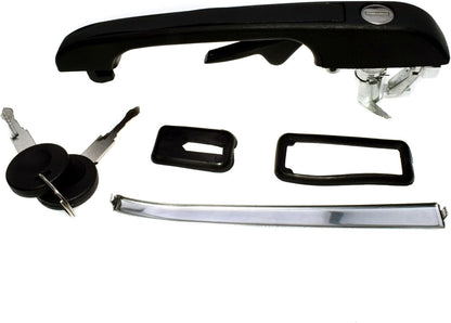 ya 2 8.15 Front Left Club Side Outer Door Handle with Key 191837205A for VW for Golf for Jetta 
