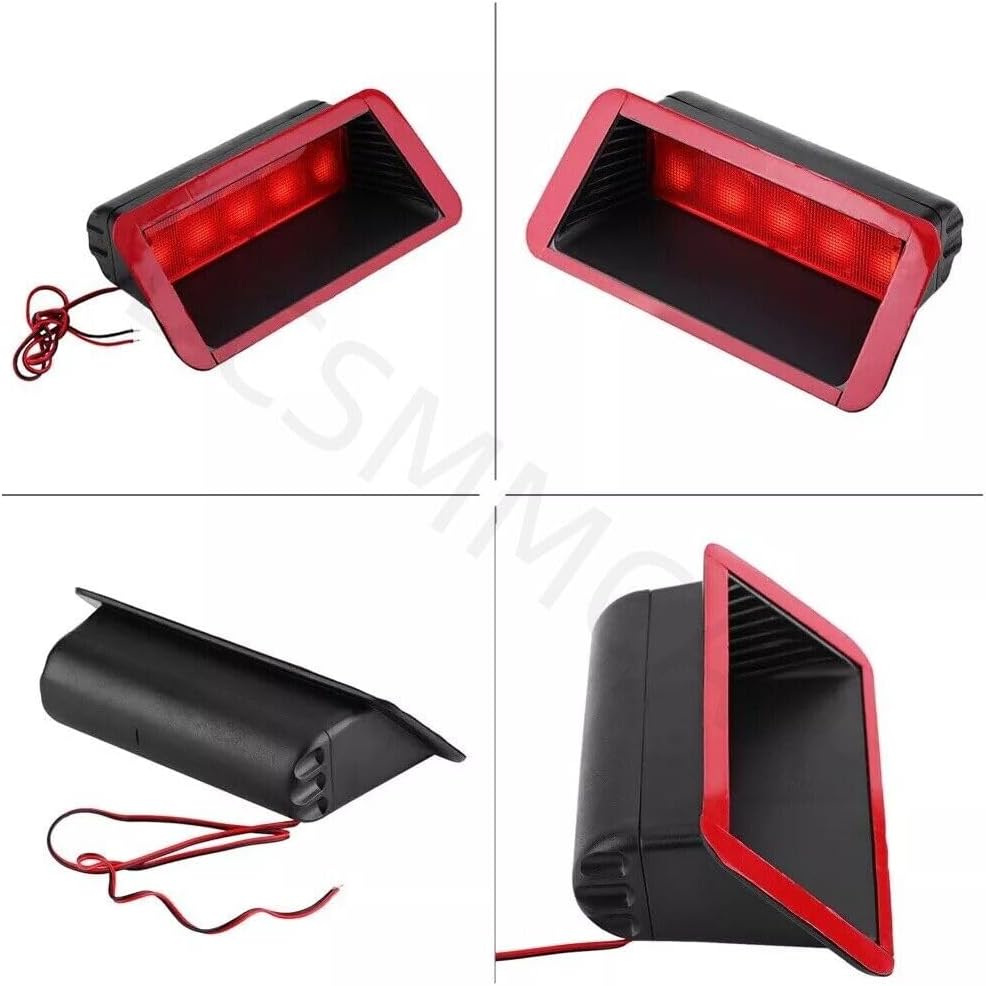 ya 4 8.24 baidi Car Rear Tail Light Third Brake Stop Indicator Lamp 12V LED Warning Light Red