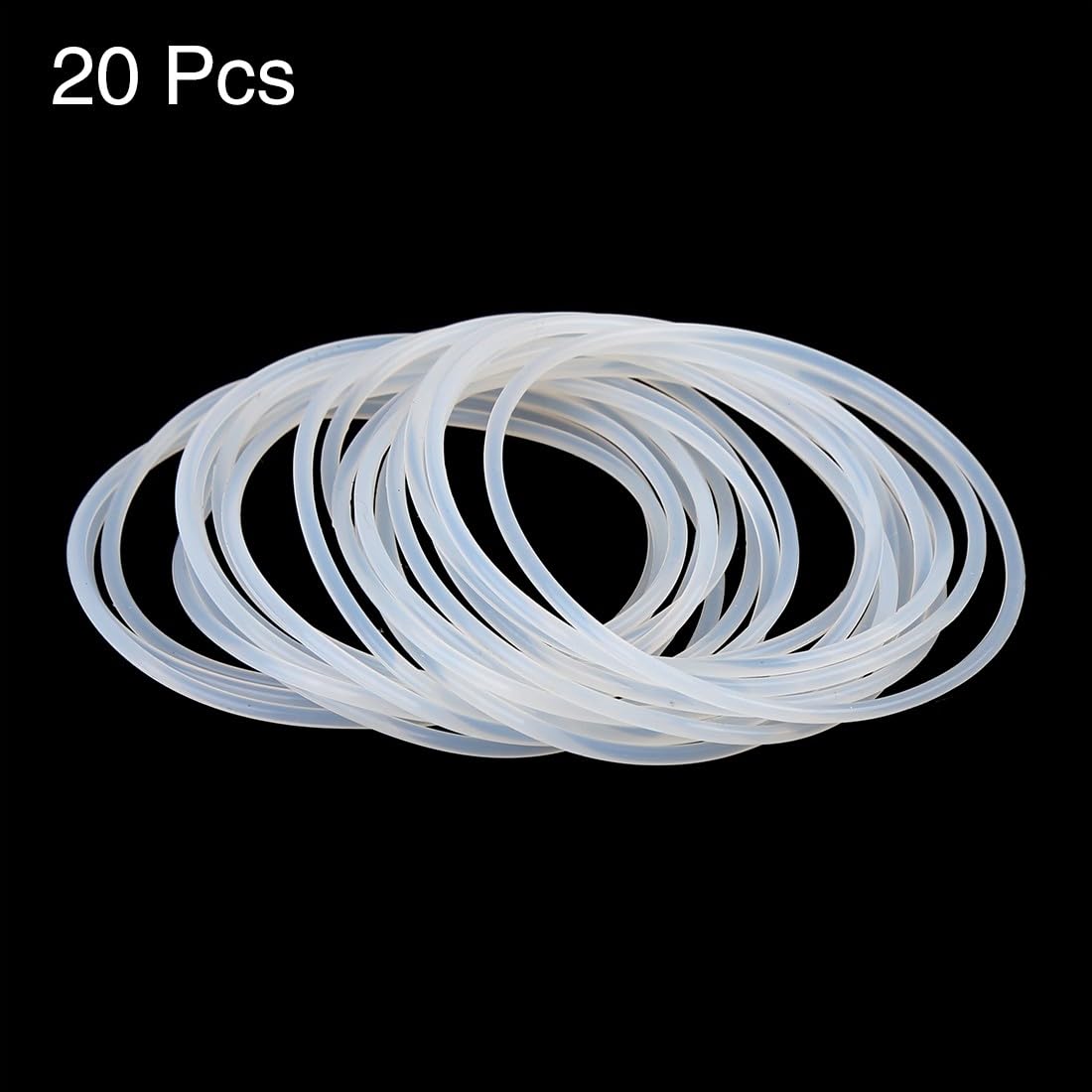 ya 13 9.15 baidi 20PC Silicone O-Rings, 53.6mm OD, 50mm ID, 1.8mm Width, Seal Gasket White