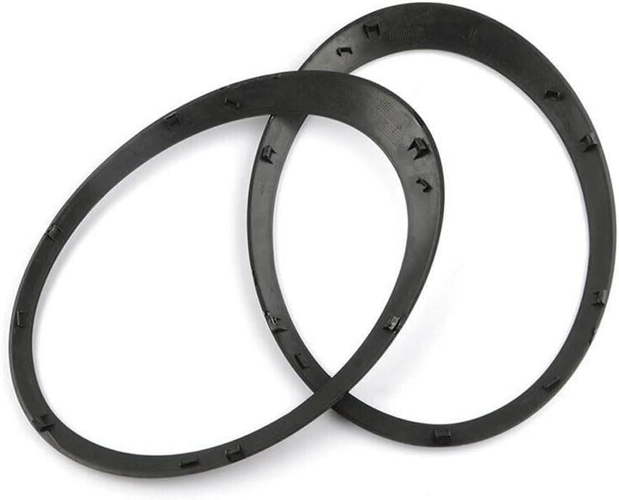 ya 14 9.20 zhengce 2x Gloss Black Headlight Trim Ring Bezel for Mini Cooper R55 R56 R57 R58 20-1