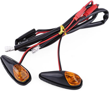 ya 4 8.14 Car 2pcs LED Motorcycle Flush Mount Turn Signal Light Motorbike Indicator Lamp