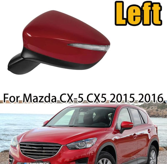 ya 4 8.8.2 for Mazda for CX-5 CX5 2015-2016 Left Red Power Heated Turn Signal Lamp Mirror