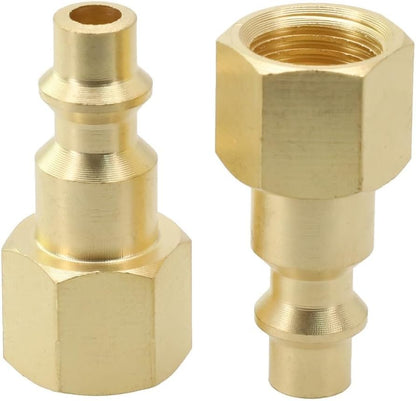 ya 14 9.20 baidi 1/4 NPT Air Line Hose Compressor Connectors Brass Female Quick Release Fitting-1
