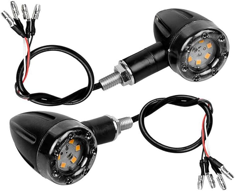 ya 10 9.16 zhengce 2x Motorcycle LED Bullet Turn Signals Brake Running Tail Light For Racer Bo