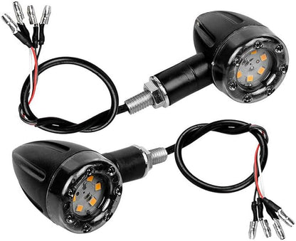 ya 11 9.14 zhengce 4x Motorcycle Bike LED Bullet Brake Blinker Turn Signals Tail Light Univers