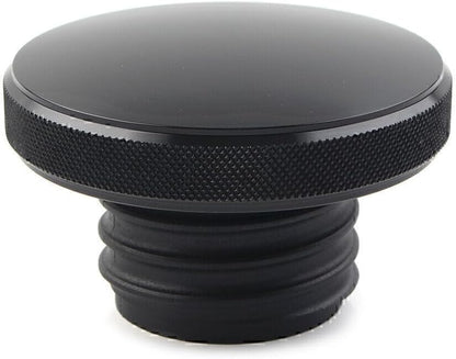 ya 9 10.24 Vented Fuel Tank Gas Cap Cover Fit for Harley Dyna Road King Heritage Softail Black