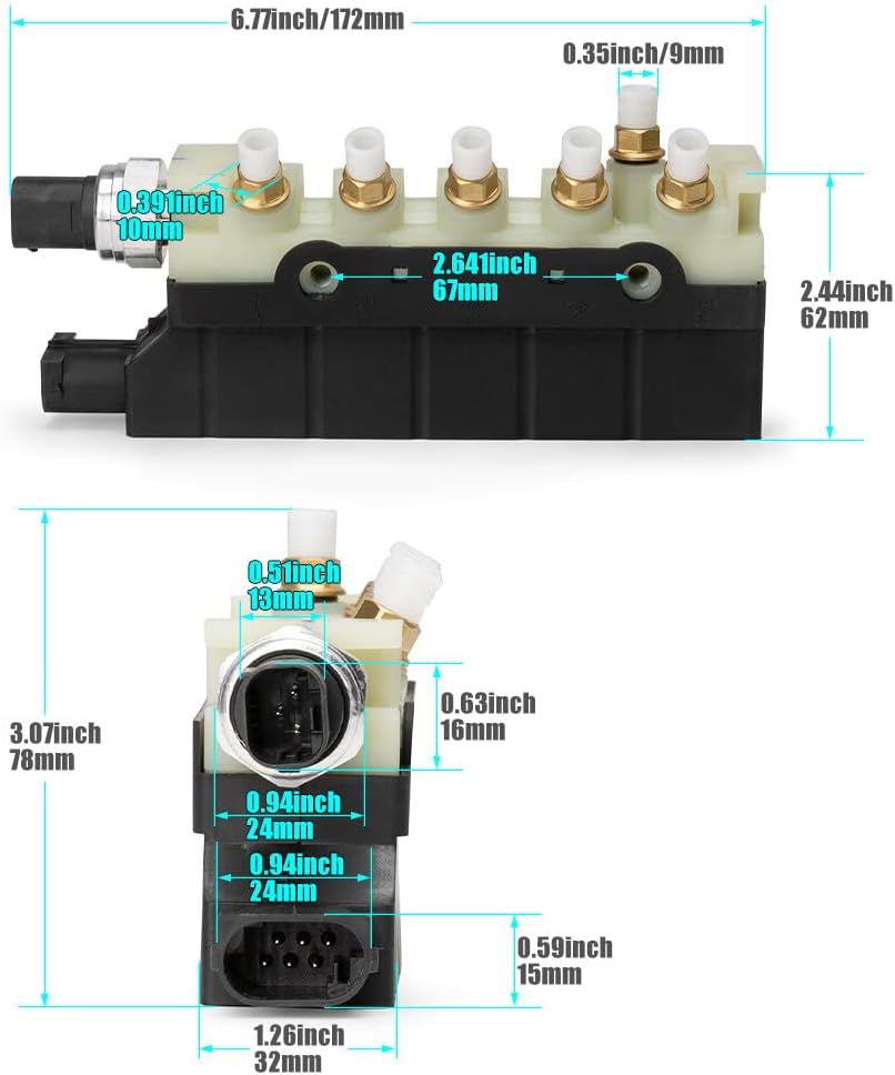 ya 10 9.16 baidi A2203200258 Air Suspension Compressor Valve Block For for Mercedes S-Class W220 S500