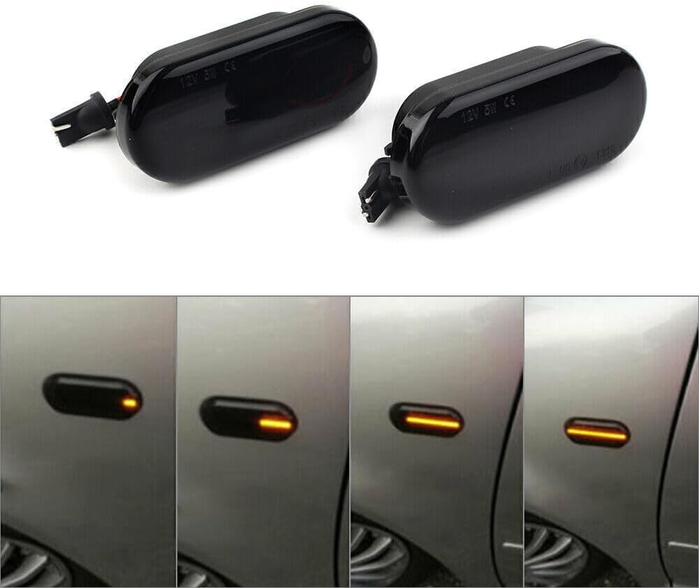 ya 3 8.24 baidi LED Side Marker Lights Amber Turn Signal Light for VW for VW Bora Golf 3 4