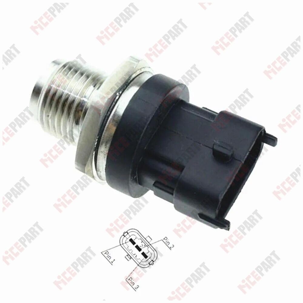 ya 6 8.14 Fuel Rail Pressure Sensor Regulator 0281006309 Compatible with for Jeep for Grand Cherokee for Ram 