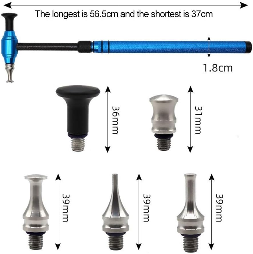 ya 4 8.14 Red car Body dent Removal and Repair Tools (Using tap Water Paint- Hammer Pencil Hail)