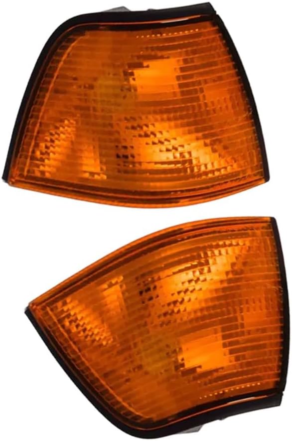 ya 5 8.10 Fit For 3' E36 1992-2000 Front LH & RH Turn Signal Indicator Light Cover Yellow
