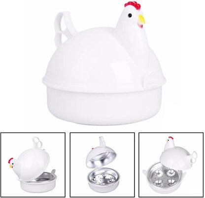 ya 14 9.20 baidi Chicken Shaped Egg er for Microwaves For 4 Eggs and Small Foods-1