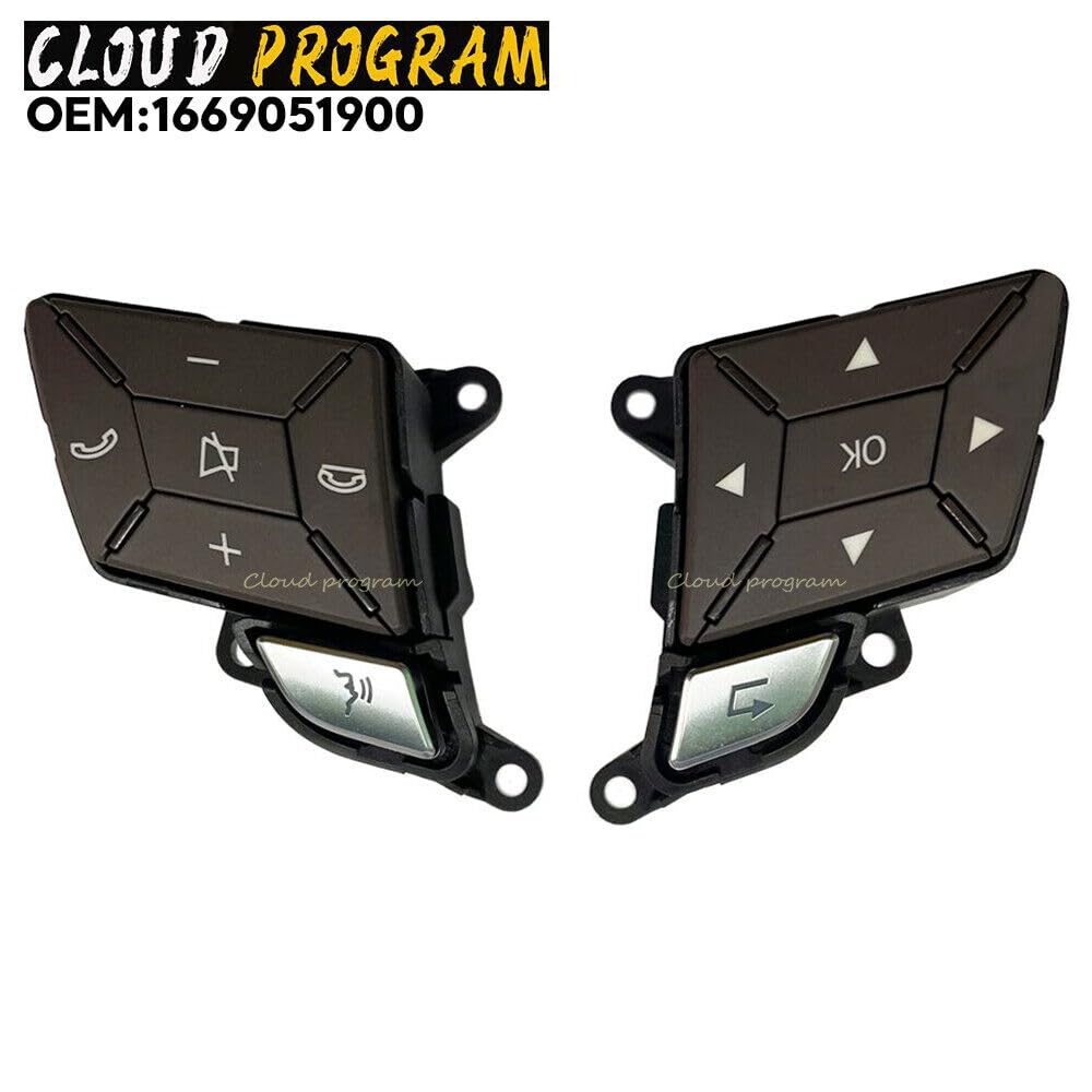 ya 4 8.8 Brown Steering Wheel Switch for Mercedes GL E S ML GLS 212 w166 AMG 1 Pair