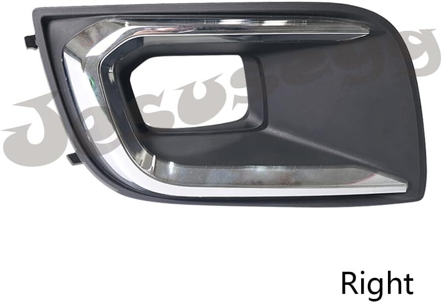 ya 9 10.24 2x Front Left+Right Bumper Foglight Bezel Cover Chrome For 18-21 for Toyota Sequoia