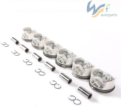 ya 4 8.24 baidi 2.5L Piston & Ring Assembly Kit Fit for BMW 325i 525i X3 Z4 N52 523i 325Xi